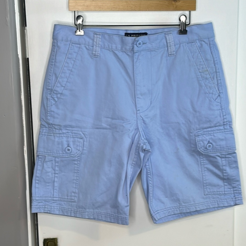 Mens US Polo Ralph Lauren, baby blue cargo, 34, hikers, golf, preppy, nautical